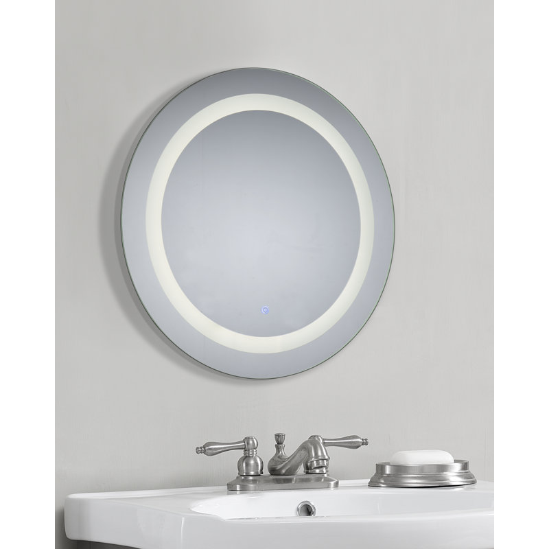 Orren Ellis Burntwood LED Frameless Lighted Full Length Mirror Wayfair.ca